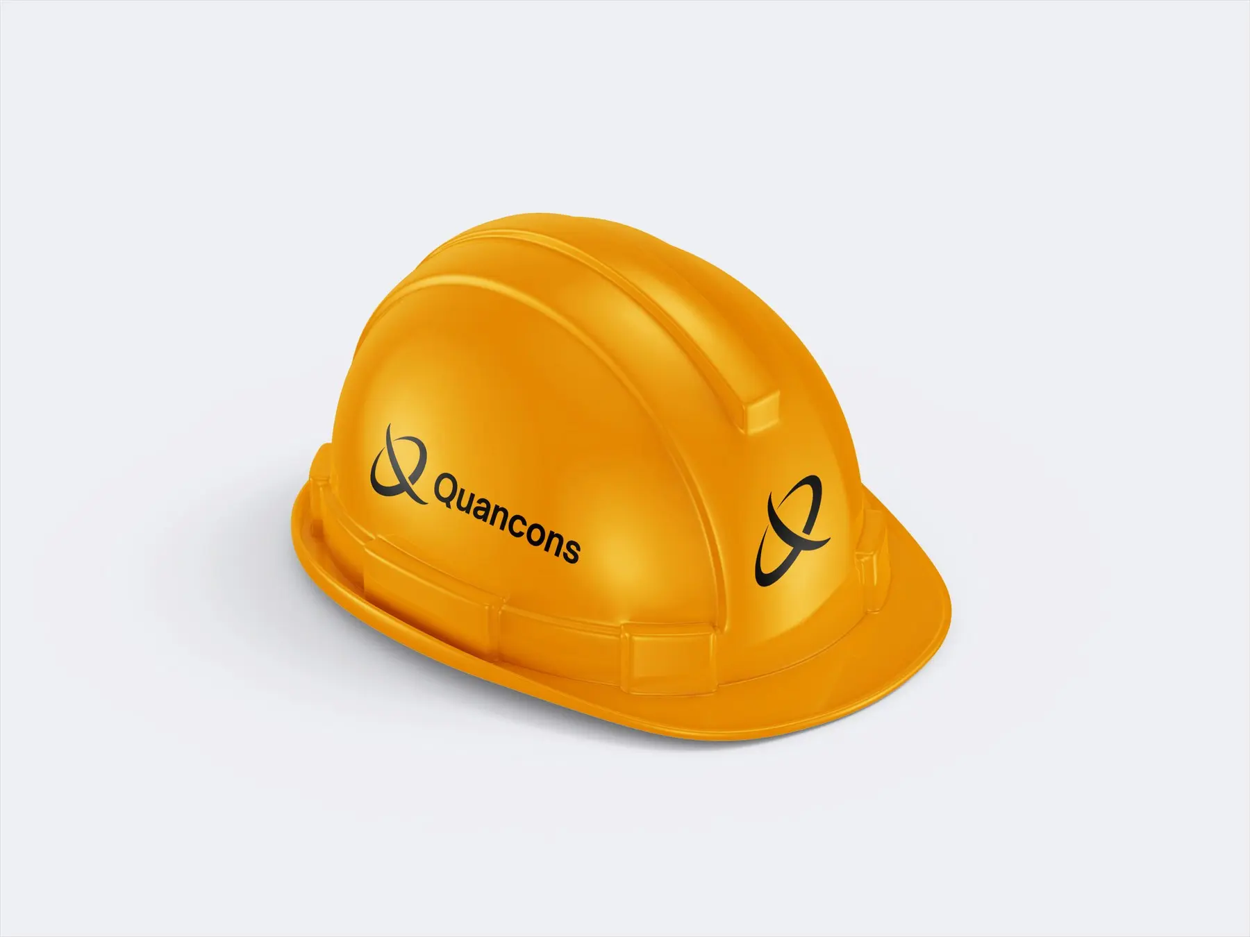 Quancons branded safety helmet