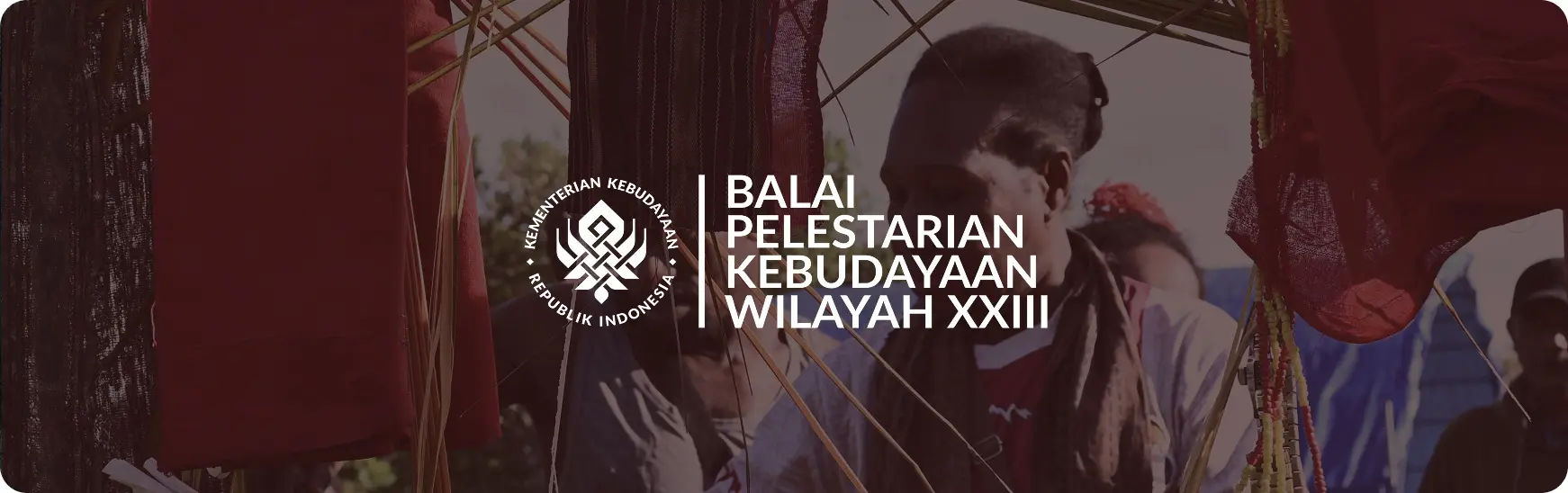 Balai Pelestarian Kebudayaan Wilayah XXIII identity over a cultural ceremony photo